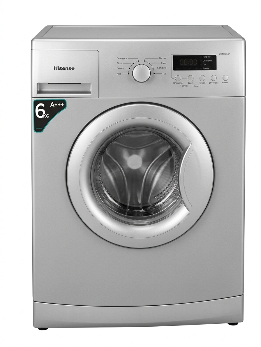 Hisense 6KG Front Load Washing Machine A+++ Energy Rating Silver