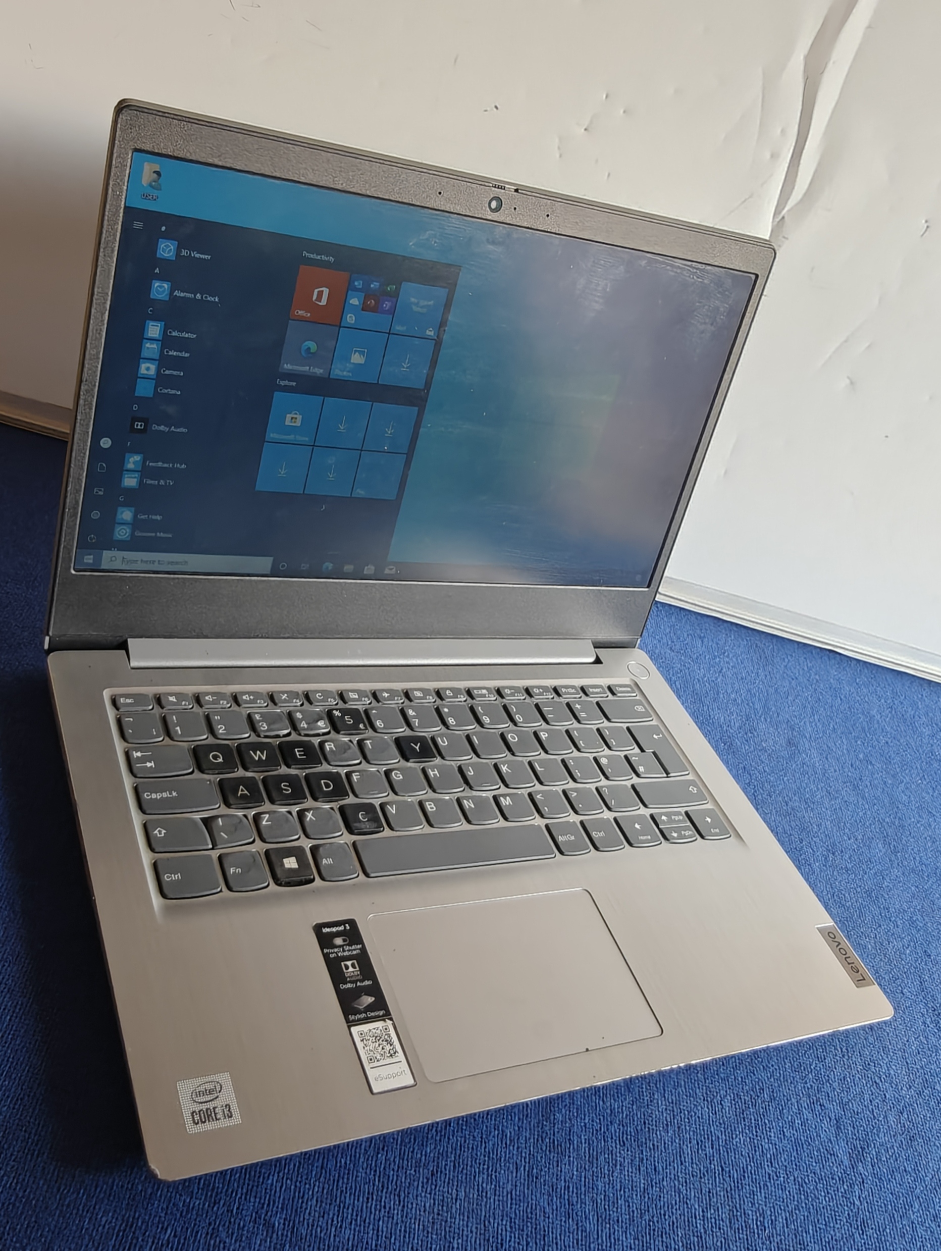 Lenovo IdeaPad 3 – i3-1005G1 (10th Gen), 4GB RAM, Win 10 Pro – UGX 450,000