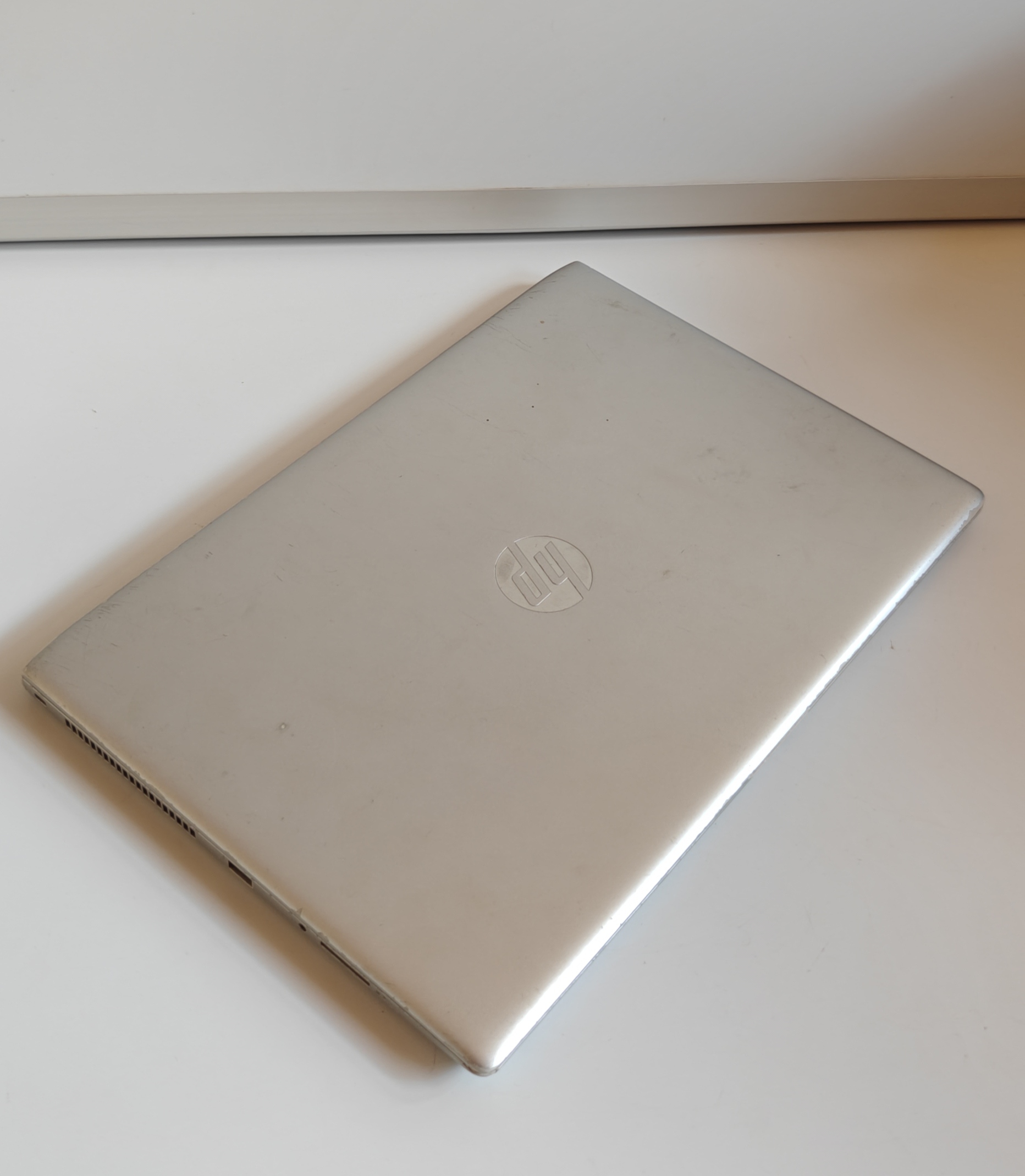 HP Laptop Silver Closed Lid - Used Condition, Portable Everyday Notebook