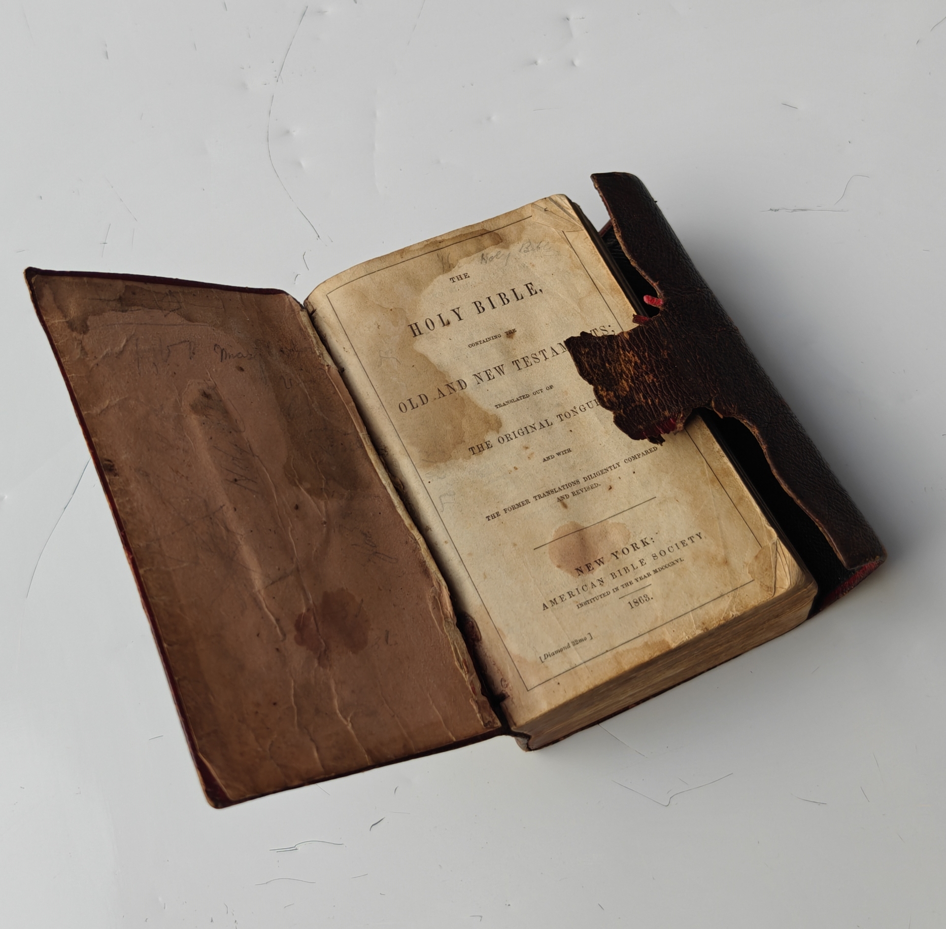 Antique Holy Bible - Old and New Testament 1868