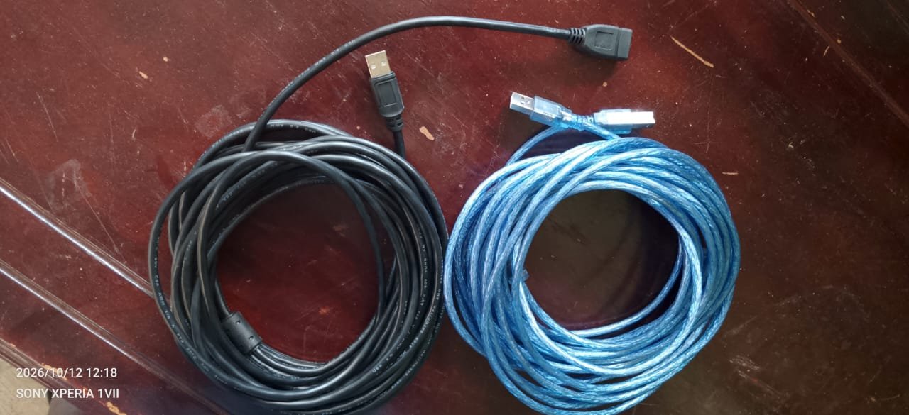 Network Ethernet Cables - Black & Blue (2 pieces)