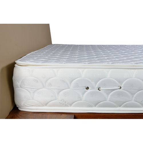 White Queen Size Pillow Top Mattress with Box Spring