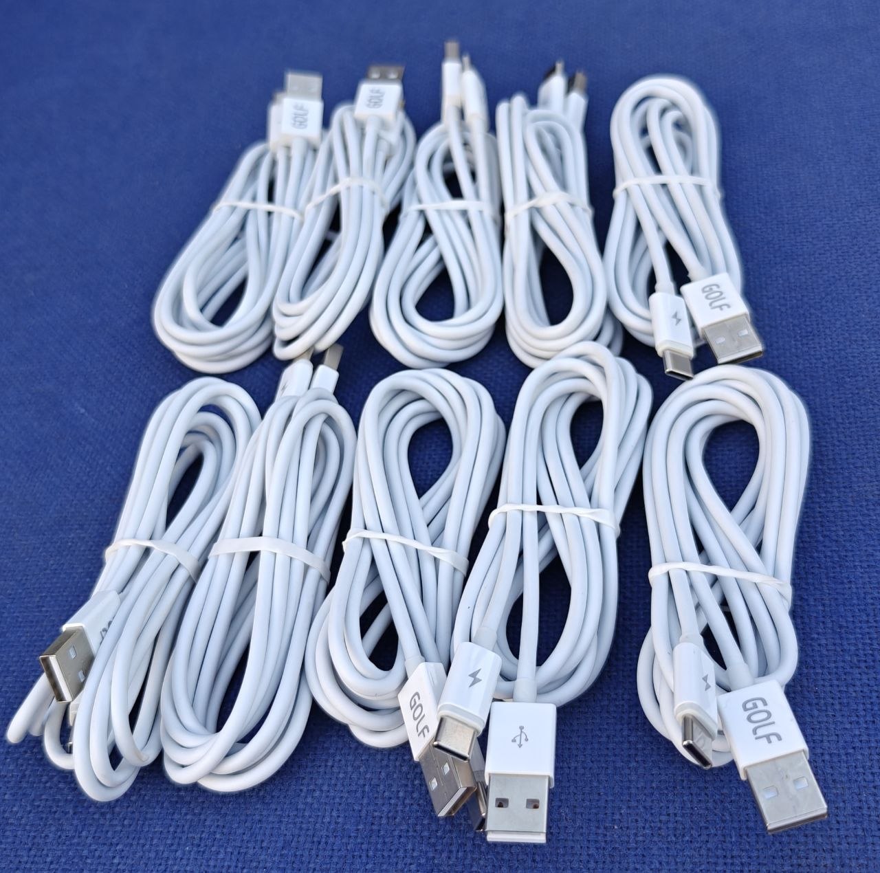 10x USB Data & Charging Cables - Lightning & Micro USB