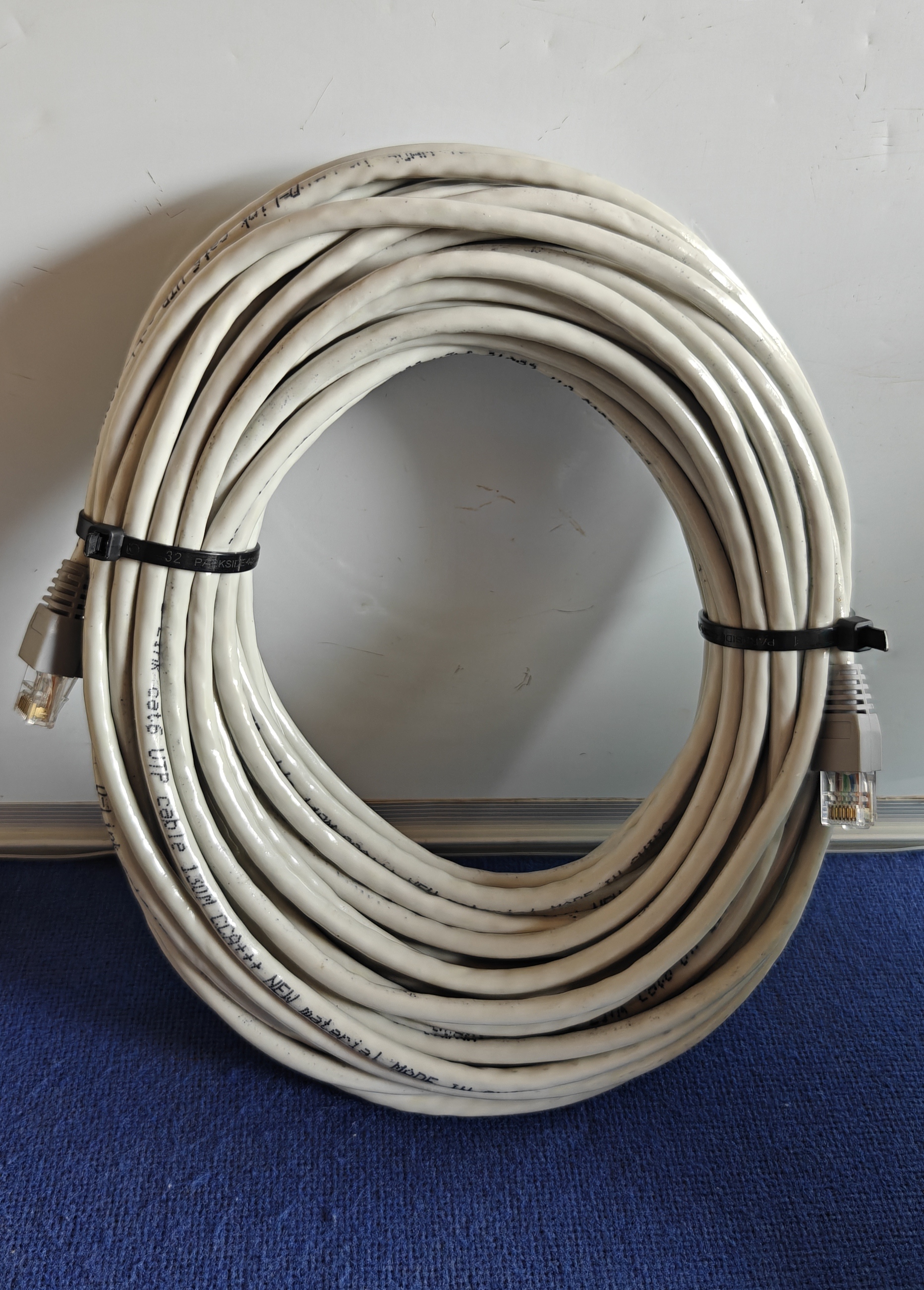 Ethernet Network Cable - 30m CAT5E White