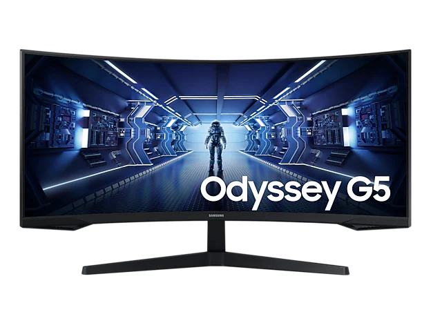 34" Odyssey G5 G55T UWQHD 165Hz Gaming Monitor