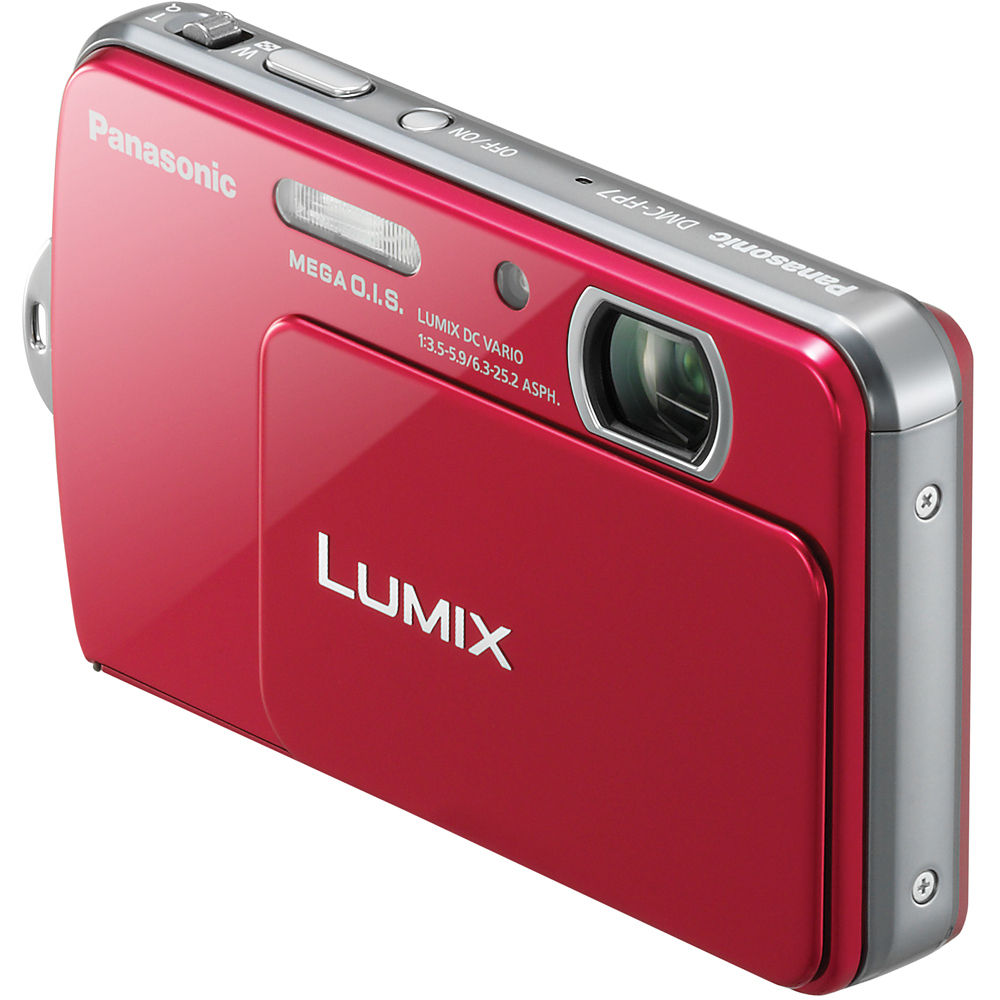 Panasonic Lumix DMC-FP7 16MP Digital Camera Red