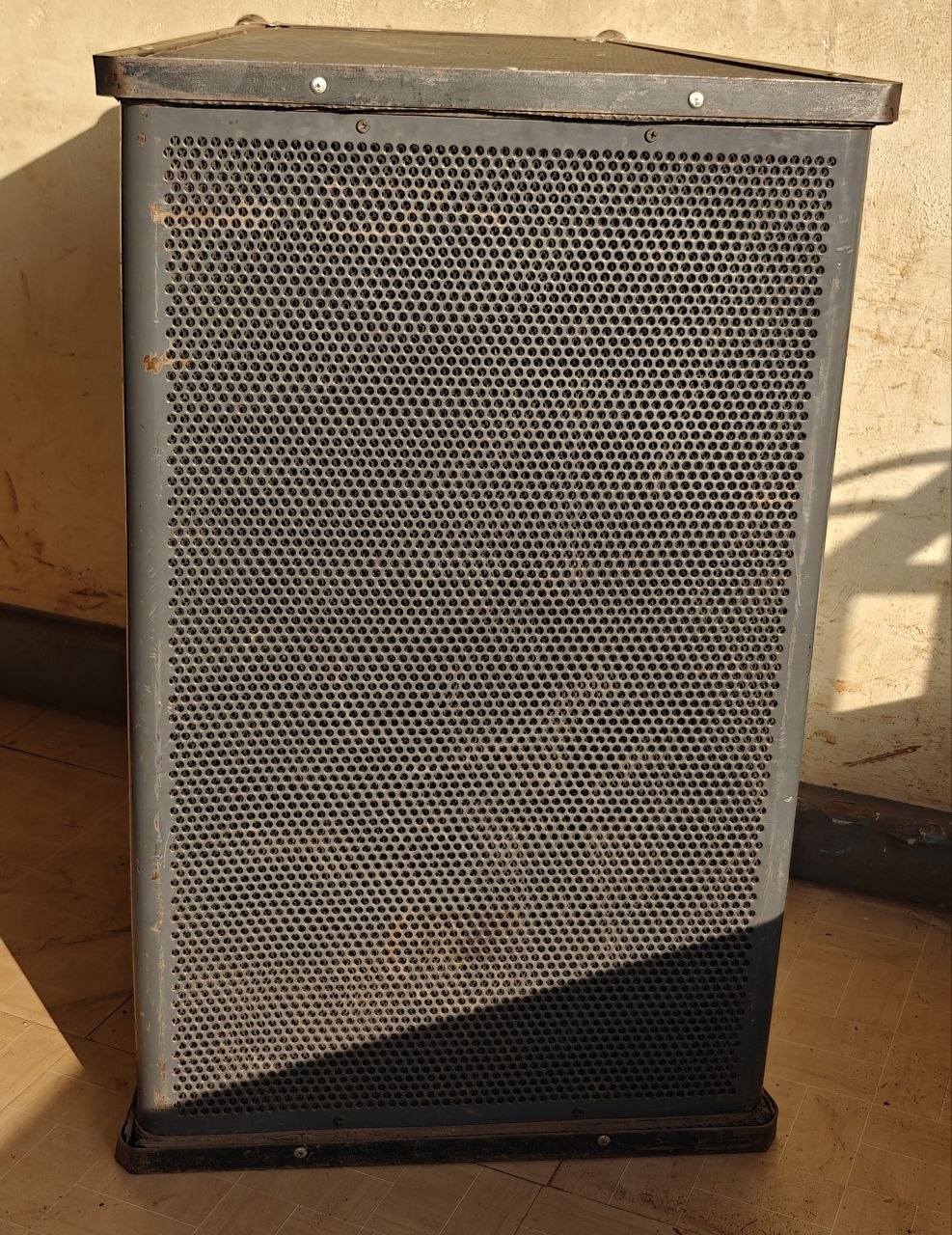 Vintage Metal Speaker Cabinet - Heavy Duty PA/Audio Equipment