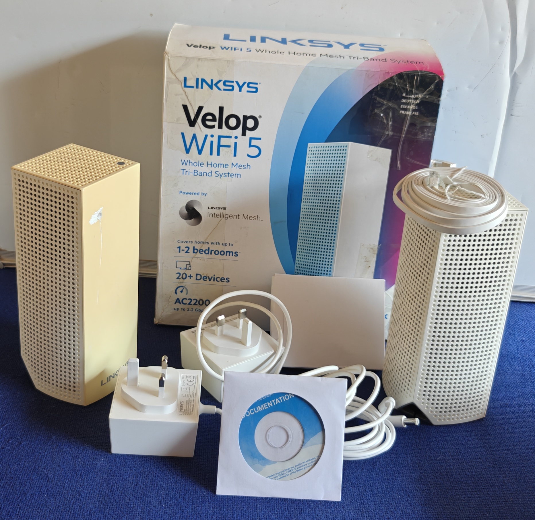 Linksys Velop WiFi 5 Whole Home Mesh Tri-Band System