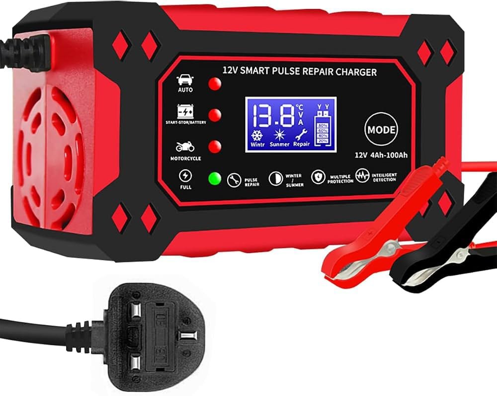 12V Smart Pulse Repair Battery Charger 4Ah-100Ah