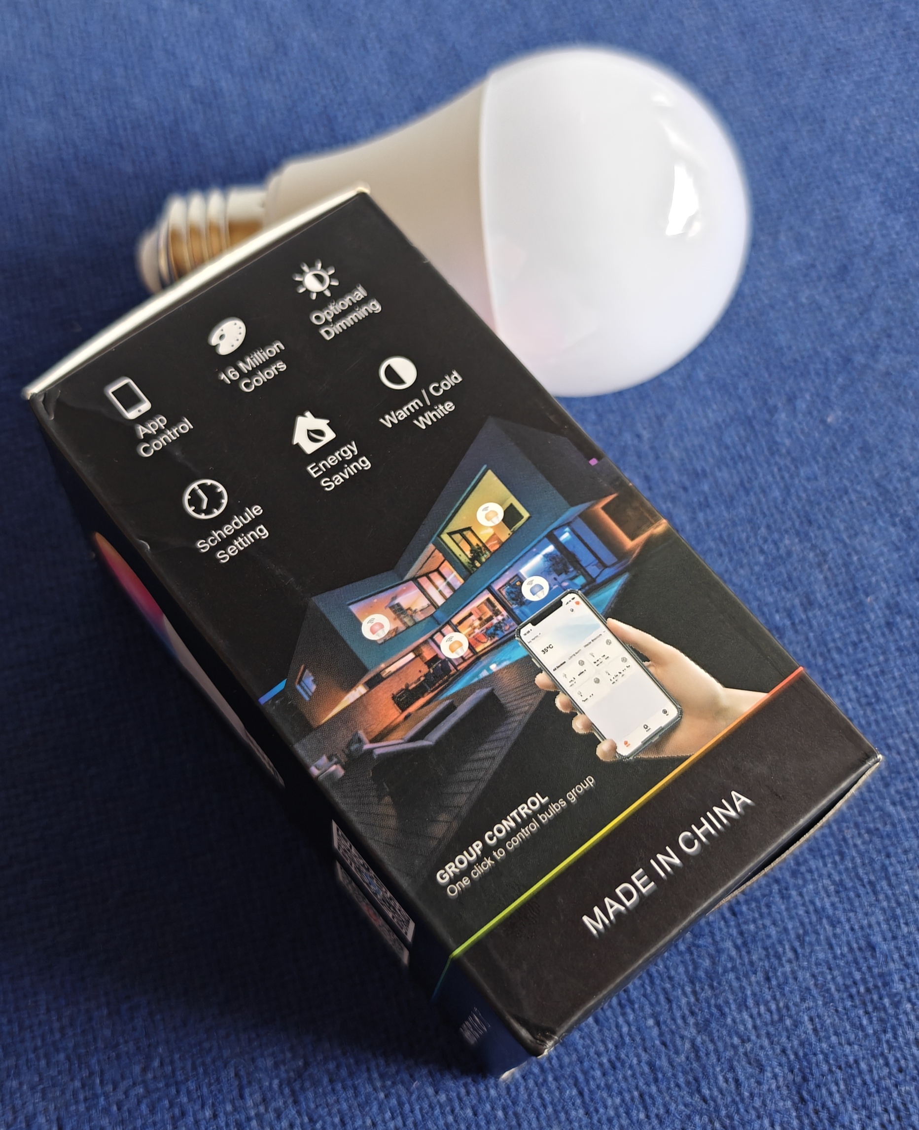 Smart RGB LED Bulb - 16 Million Colors WiFi Control