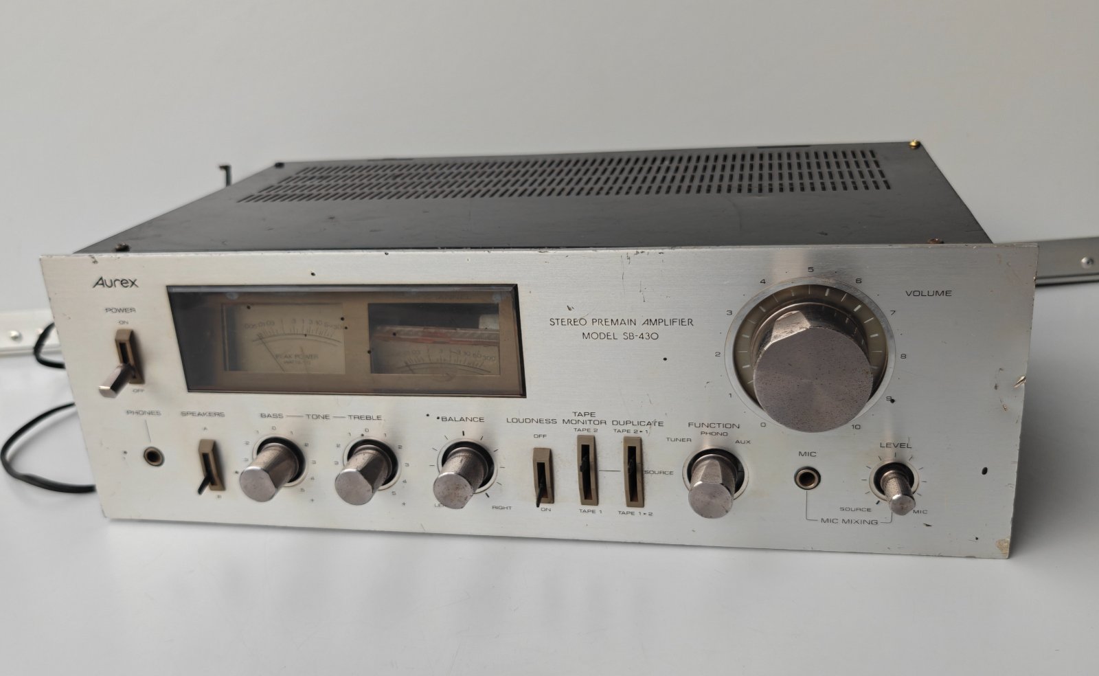 Aurex SB-430 Stereo Preemain Amplifier - Vintage Audio Equipment