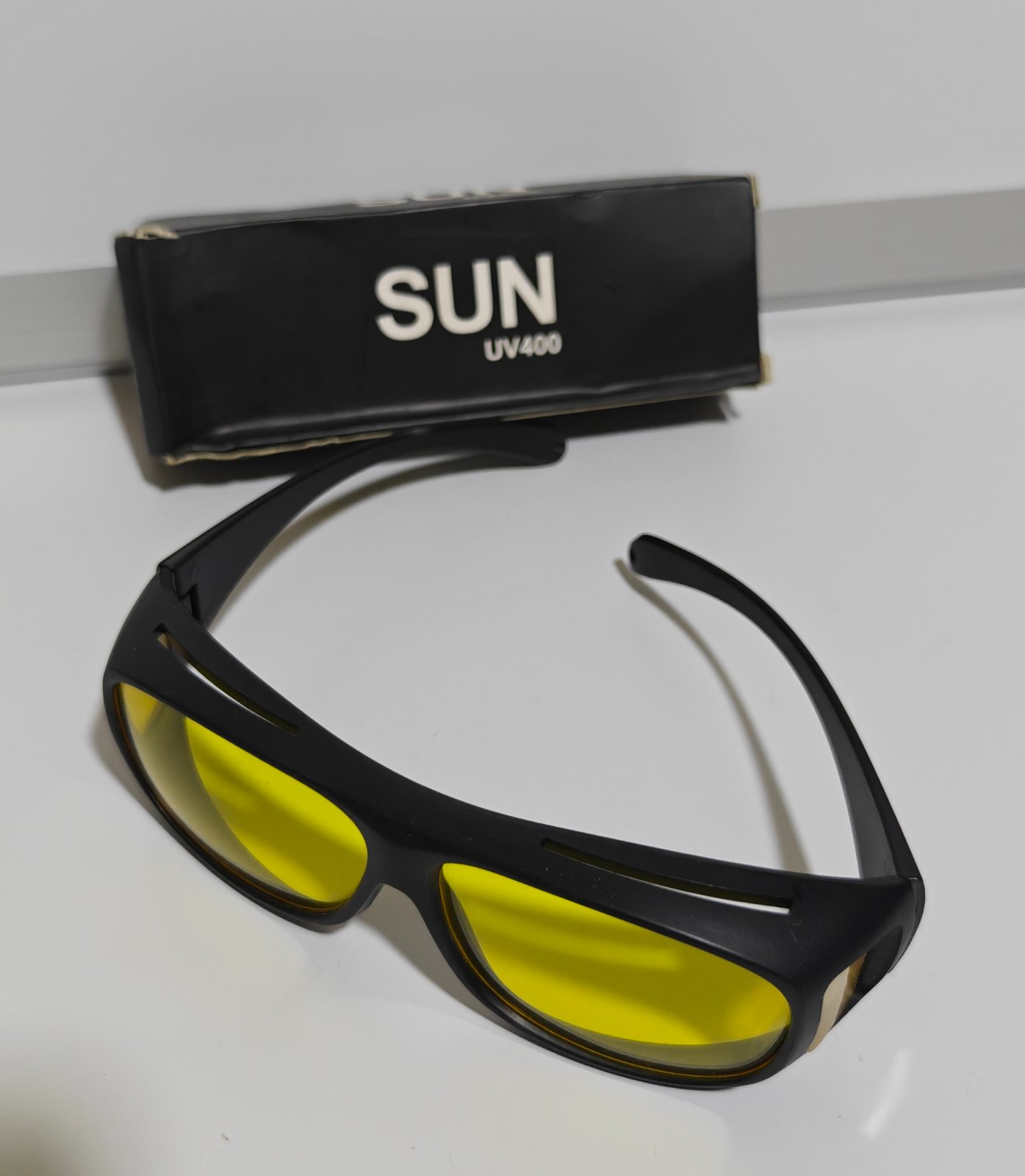 SUN UV400 Yellow Lens Sunglasses - Night Vision Driving Glasses