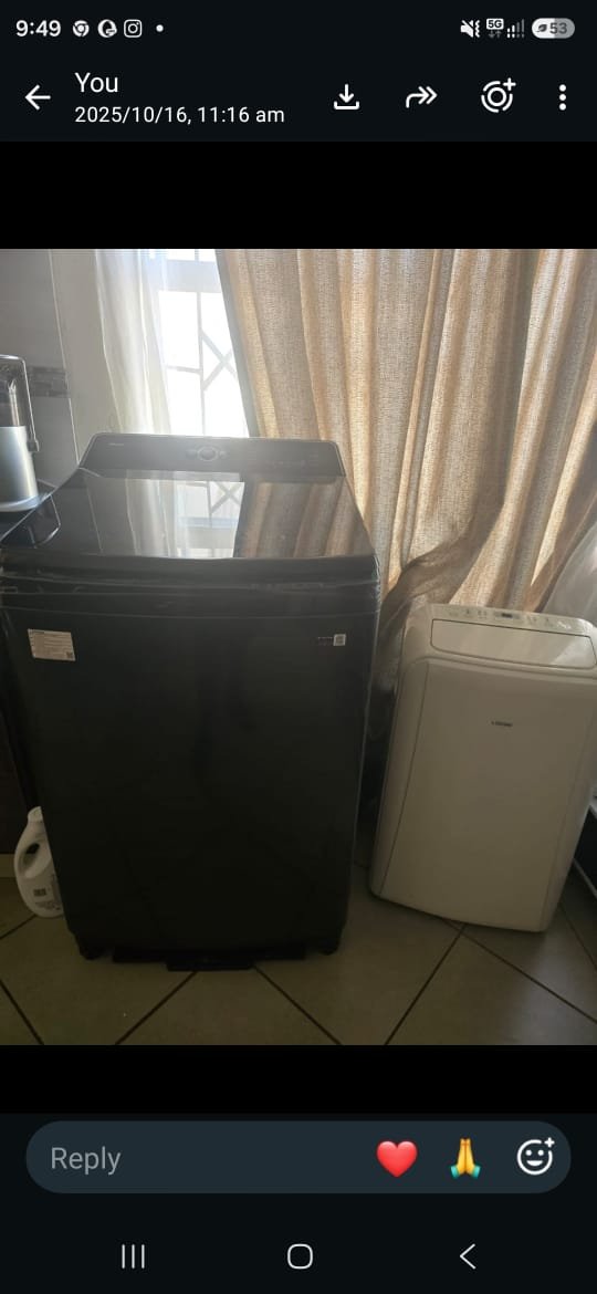 Black Top Load Washing Machine - Fully Automatic
