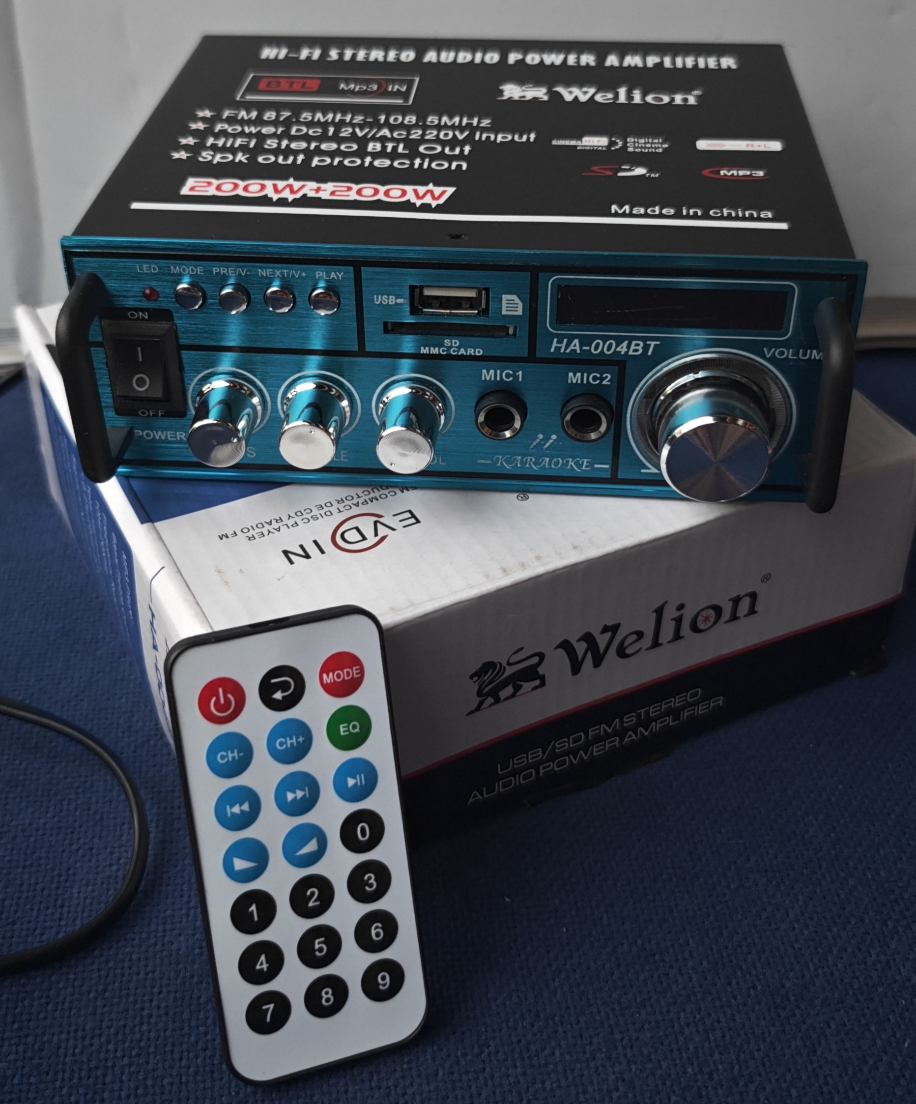 WELION HA-004BT HI-FI STEREO AUDIO POWER AMPLIFIER PRICE: UGX 80,000