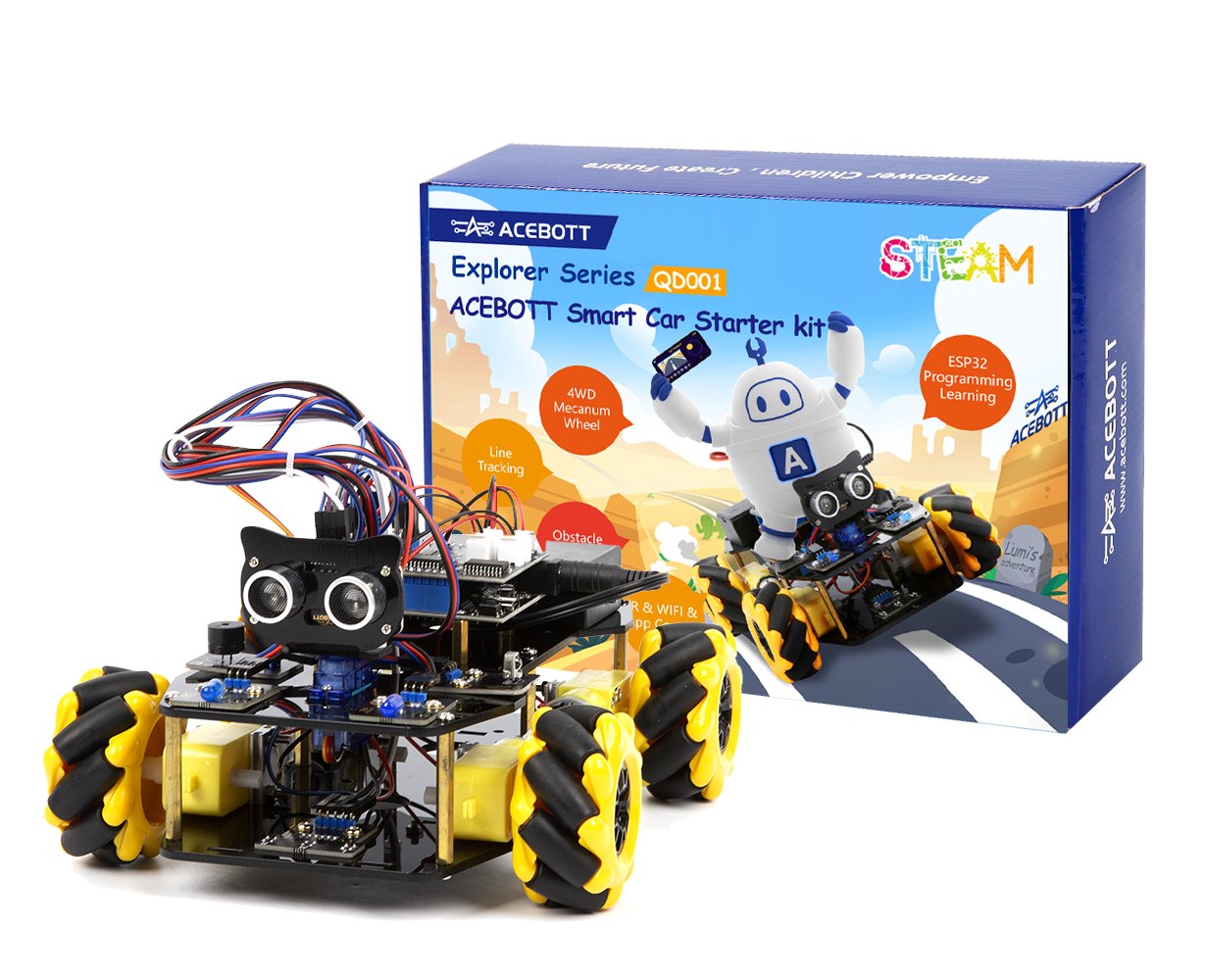 ACEBOT Explorer Series QD001 Smart Car Starter Kit - STEAM