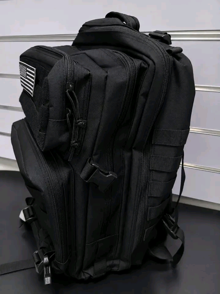 Military Tactical Backpack with American Flag Patch